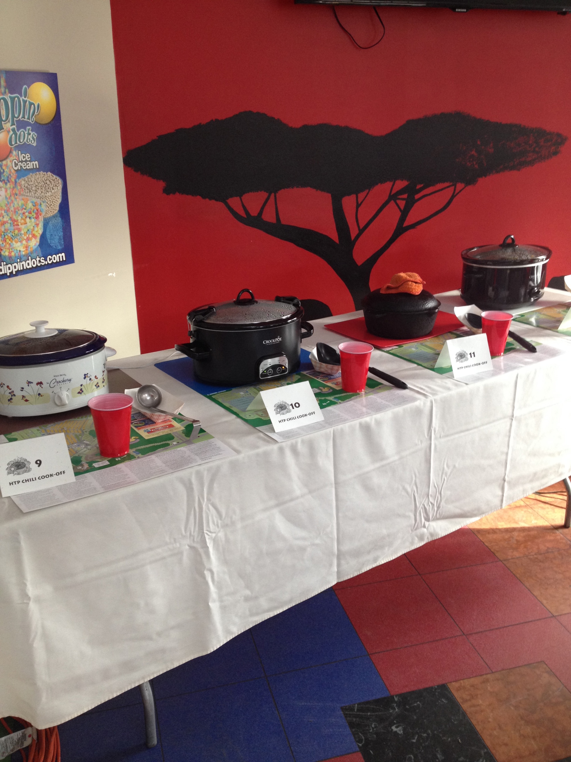 Winners of the Veteran's Day chili cook-off receive a voucher redeemable at the Camp Store!