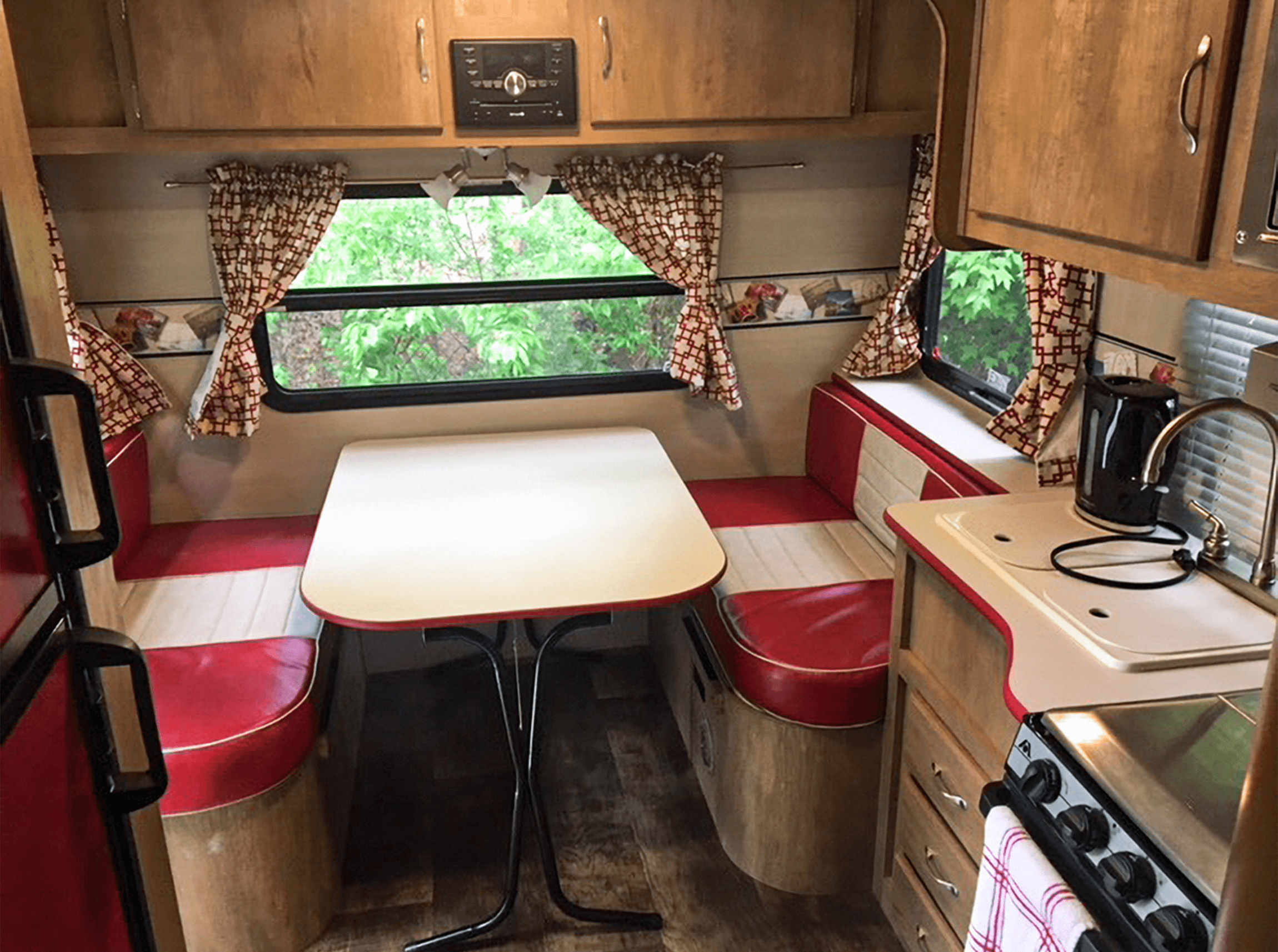 The dinette for two.