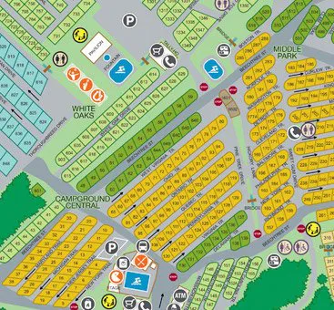 Have a look at the map of our campsites and amenities to pick the perfect site for you.