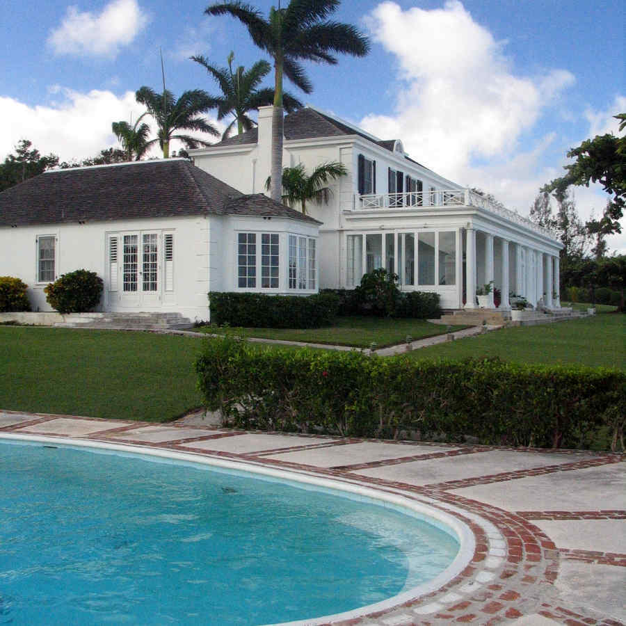Square Jamaica House From Pool