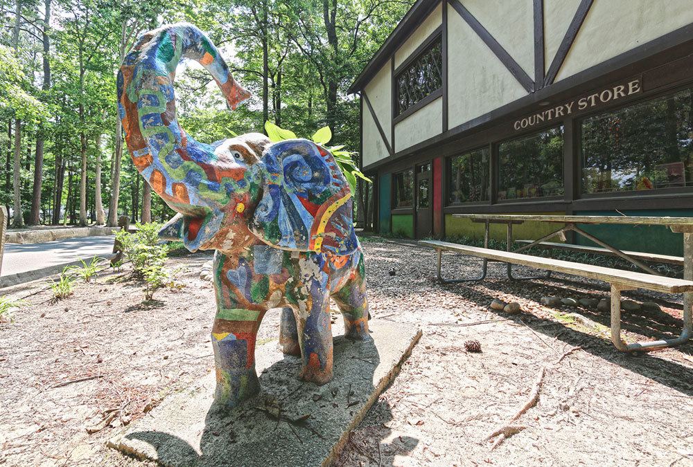 Amusez-vous en trouvant tous les animaux peints du parc!